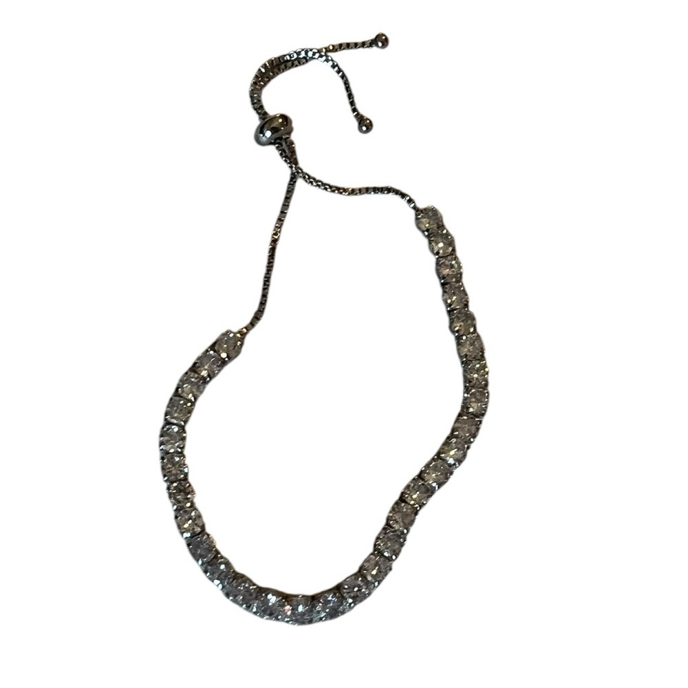 Silver Rhinestone Bracelet - Picture 4 of 4